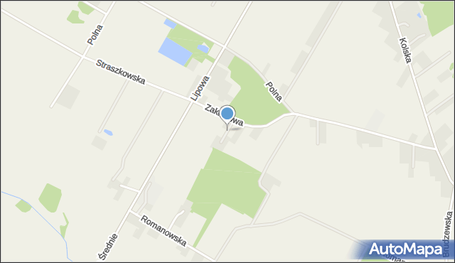 Ruszków Pierwszy, Brzozowa, mapa Ruszków Pierwszy