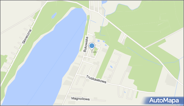 Sapowice, Brzoskwiniowa, mapa Sapowice