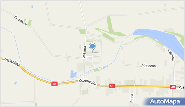 Sieciechów powiat kozienicki, Brzozowa, mapa Sieciechów powiat kozienicki