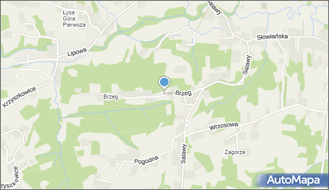 Siepraw, Brzeg, mapa Siepraw