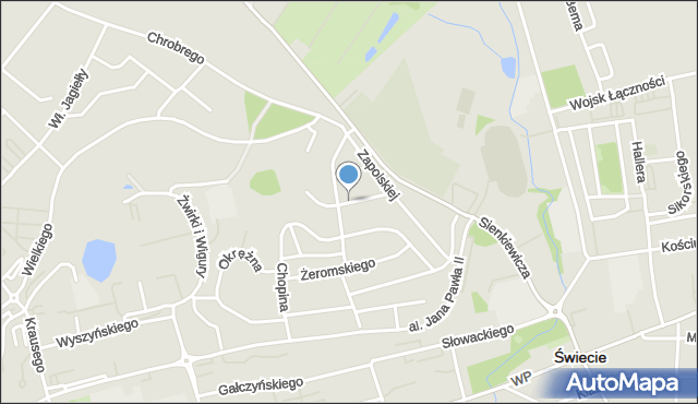 Świecie, Brzechwy Jana, mapa Świecie