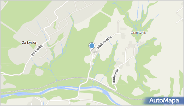 Świnna powiat żywiecki, Brzozowa, mapa Świnna powiat żywiecki