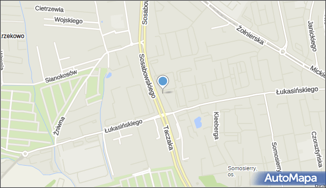 Szczecin, Bracka, mapa Szczecina