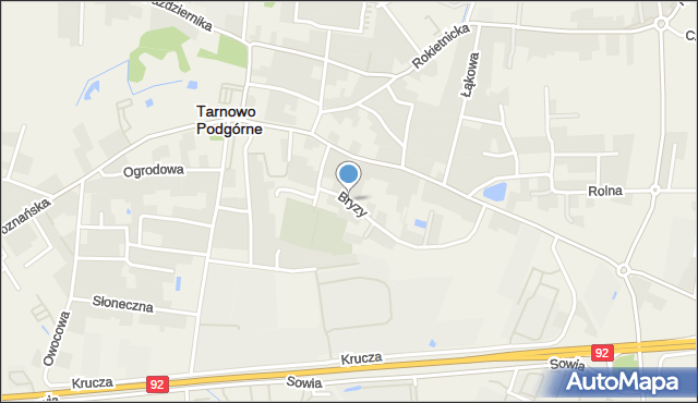 Tarnowo Podgórne, Bryzy Józefa, ks., mapa Tarnowo Podgórne