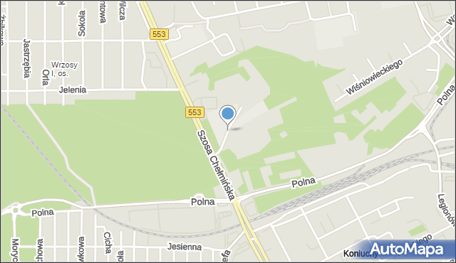 Toruń, Bractwa Kurkowego, mapa Torunia