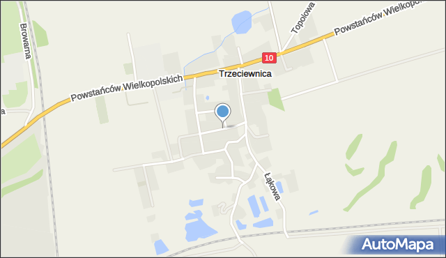 Trzeciewnica, Bratkowa, mapa Trzeciewnica