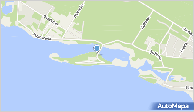 Turawa, Brzeg Północny, mapa Turawa