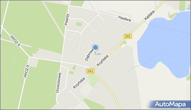 Wągrowiec, Brzechwy Jana, mapa Wągrowiec