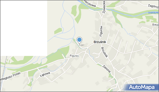 Wieprz gmina Radziechowy-Wieprz, Brzozowa, mapa Wieprz gmina Radziechowy-Wieprz