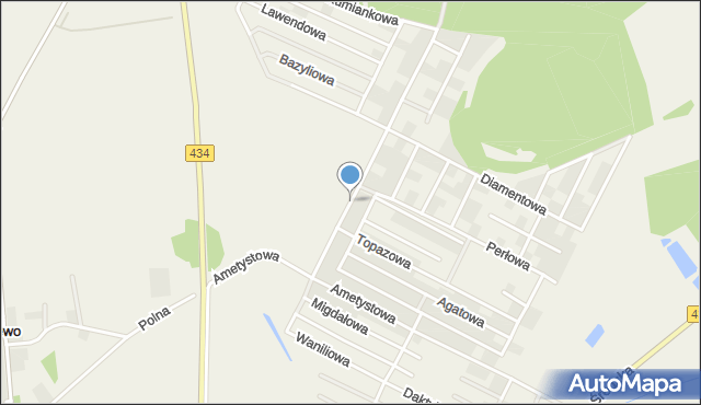 Zbrudzewo, Brylantowa, mapa Zbrudzewo