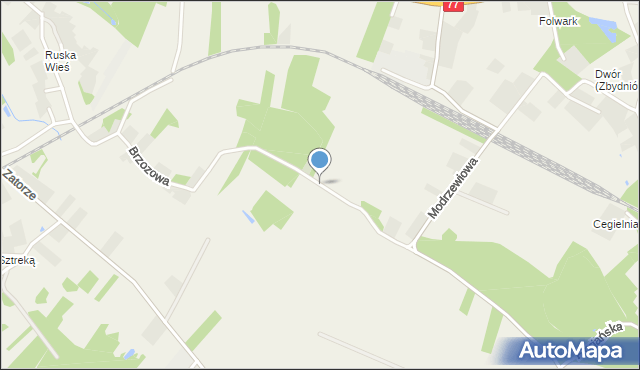 Zbydniów gmina Zaleszany, Brzozowa, mapa Zbydniów gmina Zaleszany