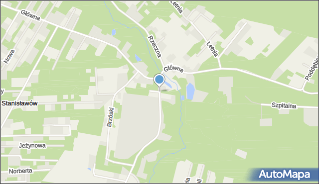 Zofiówka gmina Tuszyn, Brzóski Stanisława, ks., mapa Zofiówka gmina Tuszyn