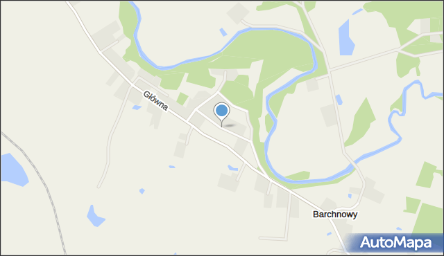 Barchnowy, Bursztynowa, mapa Barchnowy