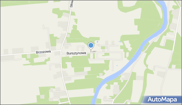 Błędowo gmina Pomiechówek, Bursztynowa, mapa Błędowo gmina Pomiechówek