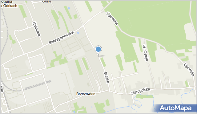 Brzesko, Bujaka Franciszka, prof. dr., mapa Brzesko