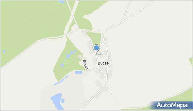 Bucze gmina Lubrza, Bucze, mapa Bucze gmina Lubrza