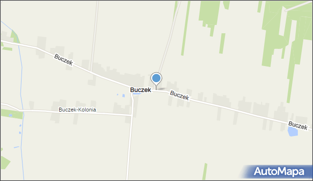 Buczek gmina Poświętne, Buczek, mapa Buczek gmina Poświętne