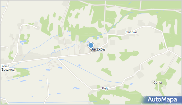 Buczków gmina Rzezawa, Buczków, mapa Buczków gmina Rzezawa