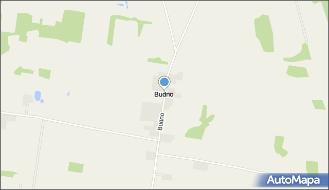 Budno gmina Janów, Budno, mapa Budno gmina Janów