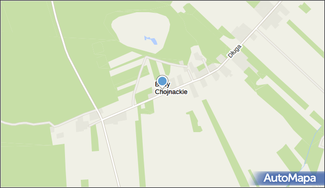 Budy Chojnackie, Budy Chojnackie, mapa Budy Chojnackie