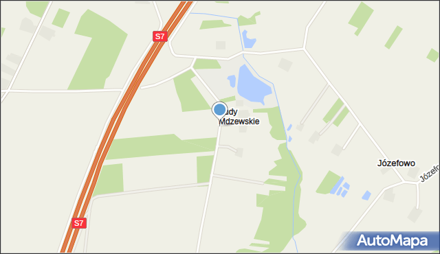 Budy Mdzewskie, Budy Mdzewskie, mapa Budy Mdzewskie