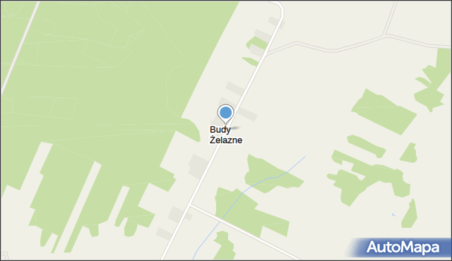 Budy Żelazne, Budy Żelazne, mapa Budy Żelazne