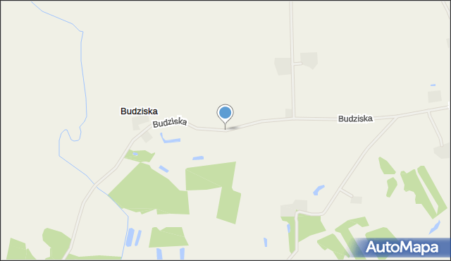 Budziska gmina Czersk, Budziska, mapa Budziska gmina Czersk