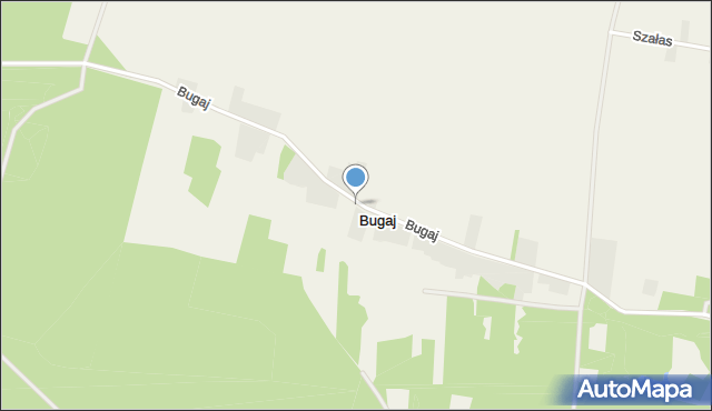 Bugaj gmina Sędziszów, Bugaj, mapa Bugaj gmina Sędziszów