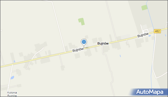 Bujnów, Bujnów, mapa Bujnów