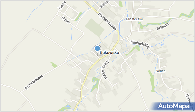 Bukowsko, Bukowsko, mapa Bukowsko