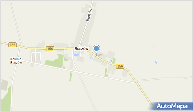 Buszów gmina Strzelce Krajeńskie, Buszów, mapa Buszów gmina Strzelce Krajeńskie