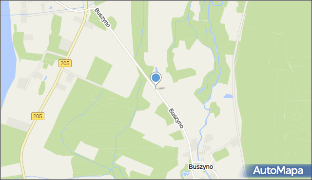 Buszyno, Buszyno, mapa Buszyno