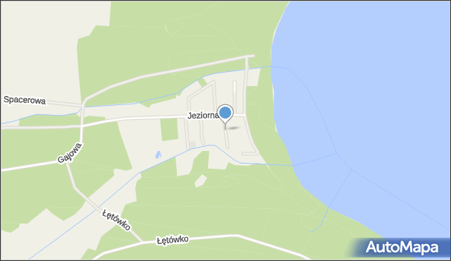 Choczewo, Bukowa, mapa Choczewo