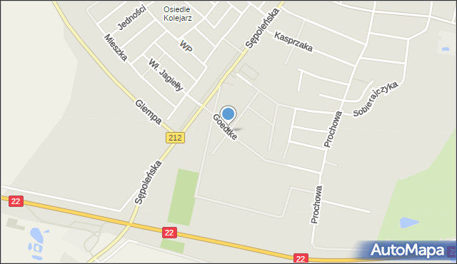 Chojnice, Bucholca Wojciecha, mapa Chojnic