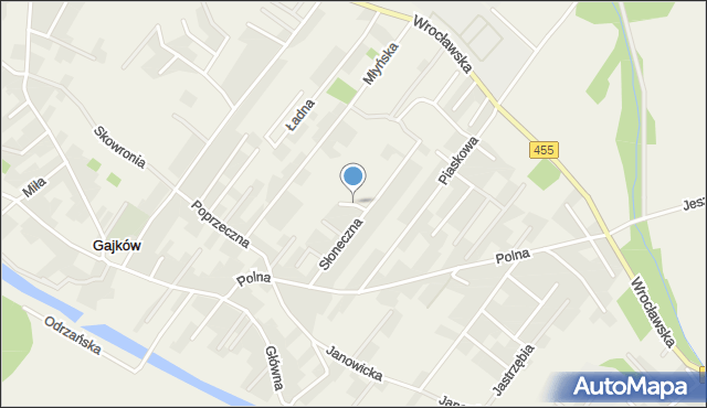 Gajków, Bukowa, mapa Gajków