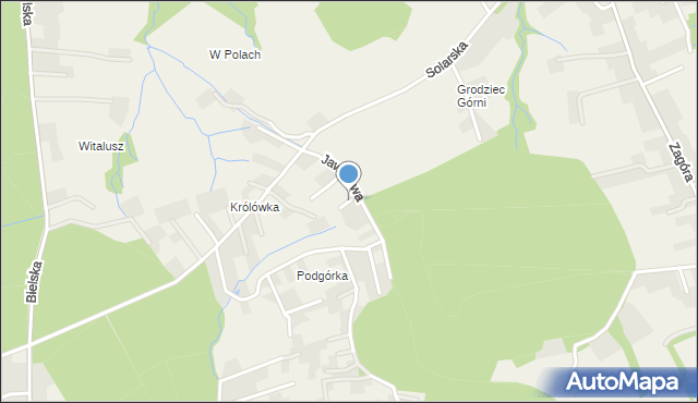 Górki Wielkie, Bukowa, mapa Górki Wielkie