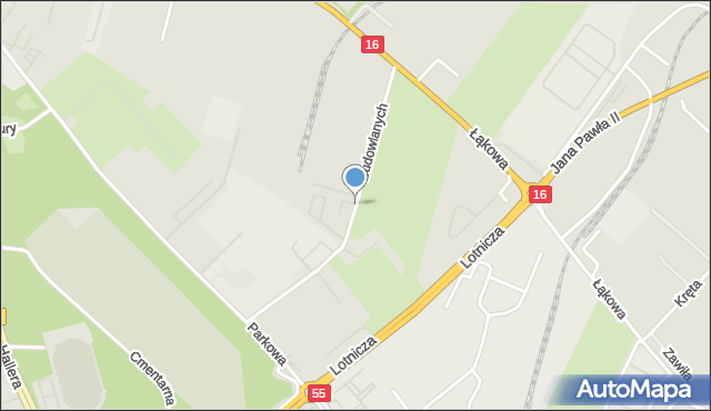 Grudziądz, Budowlanych, mapa Grudziądza