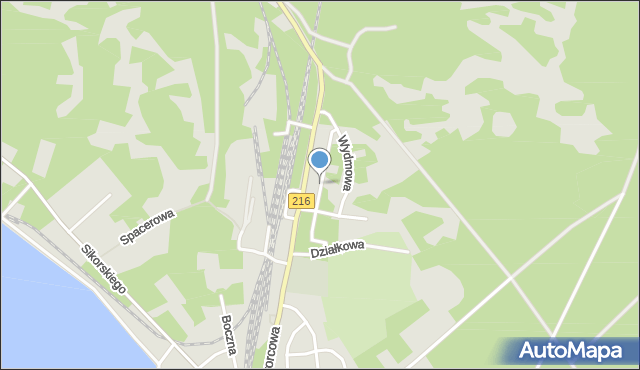Hel, Bursztynowa, mapa Hel