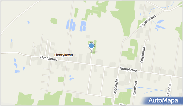 Henrykowo gmina Grabówka, Bursztynowa, mapa Henrykowo gmina Grabówka
