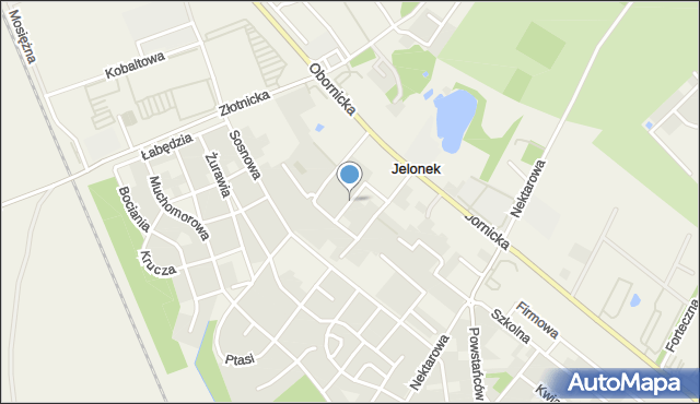 Jelonek gmina Suchy Las, Bukowa, mapa Jelonek gmina Suchy Las