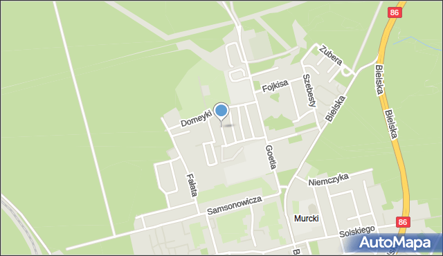 Katowice, Budryka Witolda, mapa Katowic