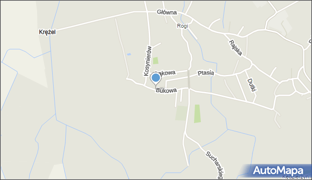 Kędzierzyn-Koźle, Bukowa, mapa Kędzierzyna-Koźle