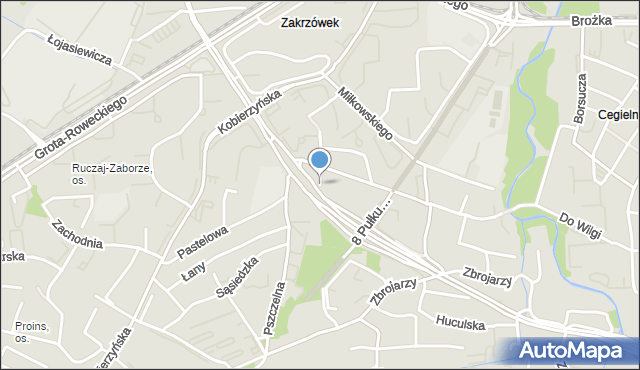 Kraków, Bułgarska, mapa Krakowa