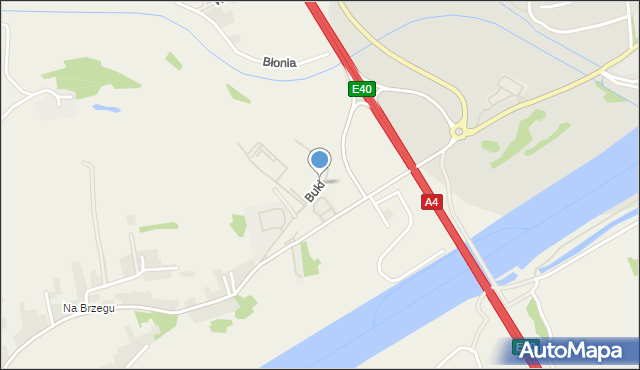 Kryspinów, Buki, mapa Kryspinów