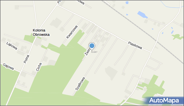 Obrowo powiat toruński, Bursztynowa, mapa Obrowo powiat toruński