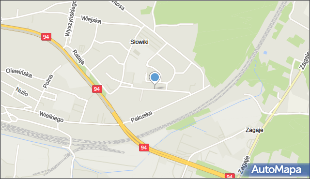 Olkusz, Buchowieckiego Stefana, gen., mapa Olkusz