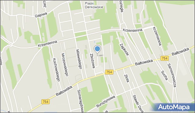 Ostrowiec Świętokrzyski, Buraczana, mapa Ostrowiec Świętokrzyski