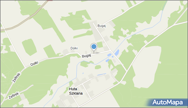 Pradła, Bugaj, mapa Pradła
