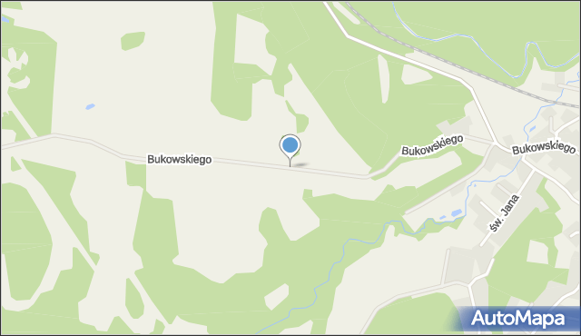 Pręgowo gmina Kolbudy, Bukowskiego Bronisława, prof., mapa Pręgowo gmina Kolbudy