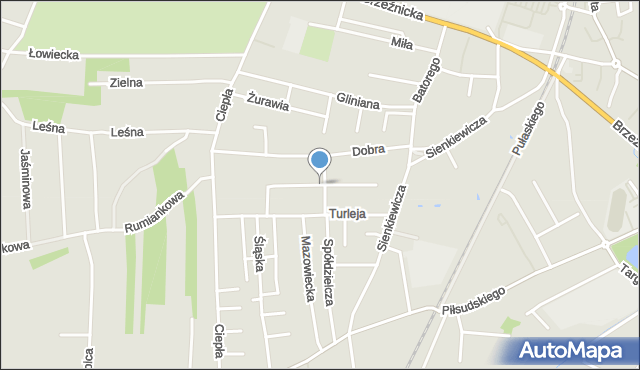Radomsko, Budowlanych, mapa Radomsko